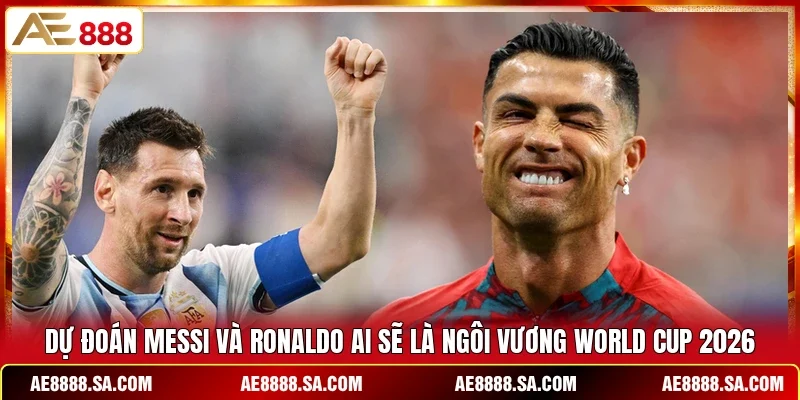 Dự đoán Messi và Ronaldo ai sẽ là ngôi vương World Cup 2026