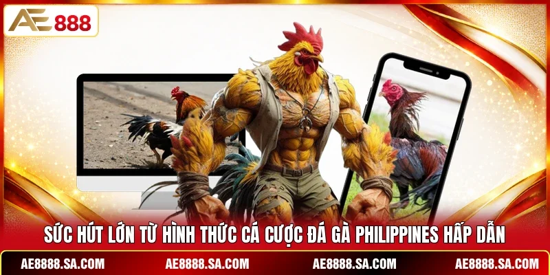 Sức hút lớn từ hình thức cá cược đá gà Philippines hấp dẫn